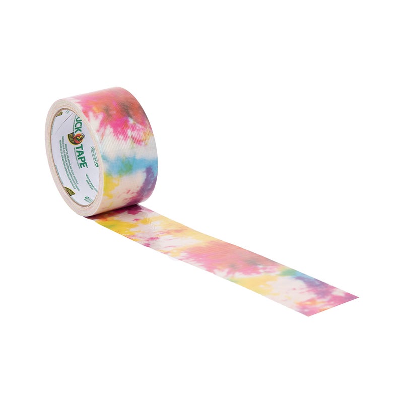 Duck Tape Pattern Colours Tie Dye. Arts & Crafts, DIY, Crafts, Gift Wrapping, Decorative, Scrapbook, Scrapbooking, Bullet Journal, Planner, Party, Festivals, Decoration - 48mm x 9.1m - Image 3
